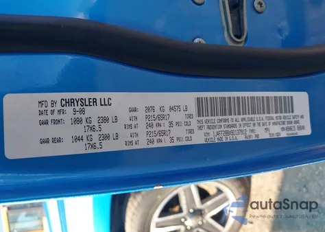 2009 Jeep Patriot Sport z USA, uszkodzony, nr VIN 1J4FF28BX9D137912